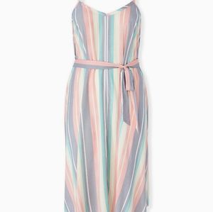 Torrid multicolored self tie dress